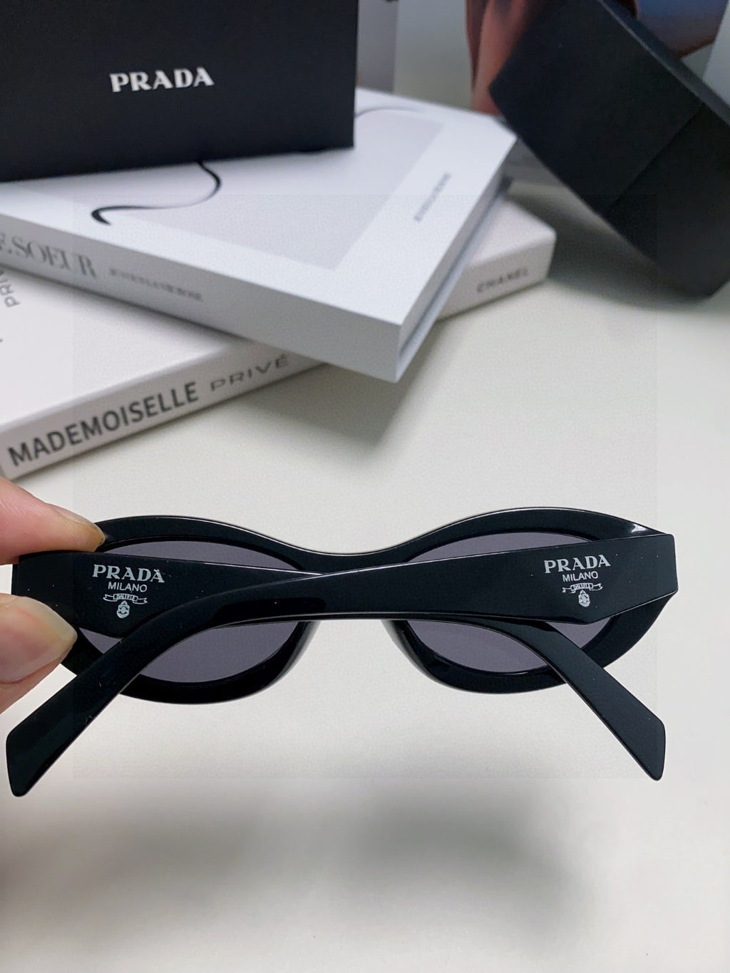 Prada Fashion Silver Lens Sunglasses for Men & Women - 382698 - detail image 3