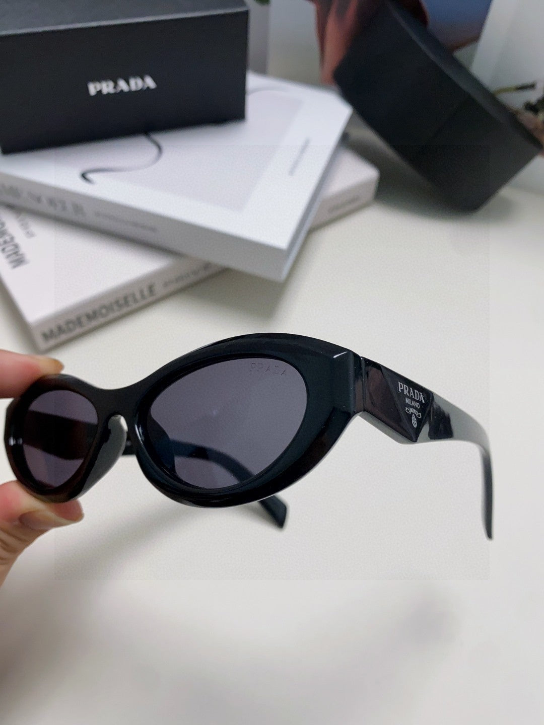Prada Fashion Silver Lens Sunglasses for Men & Women - 382698 - detail image 4
