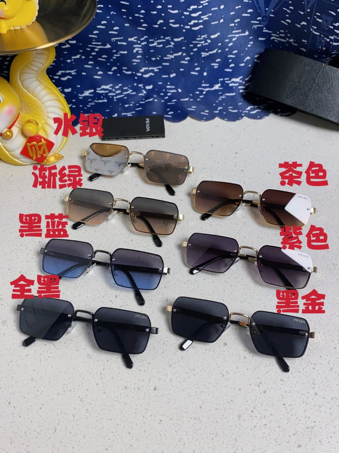 Prada Fashion Silver Lens Sunglasses for Men & Women - 382681 - detail image 11