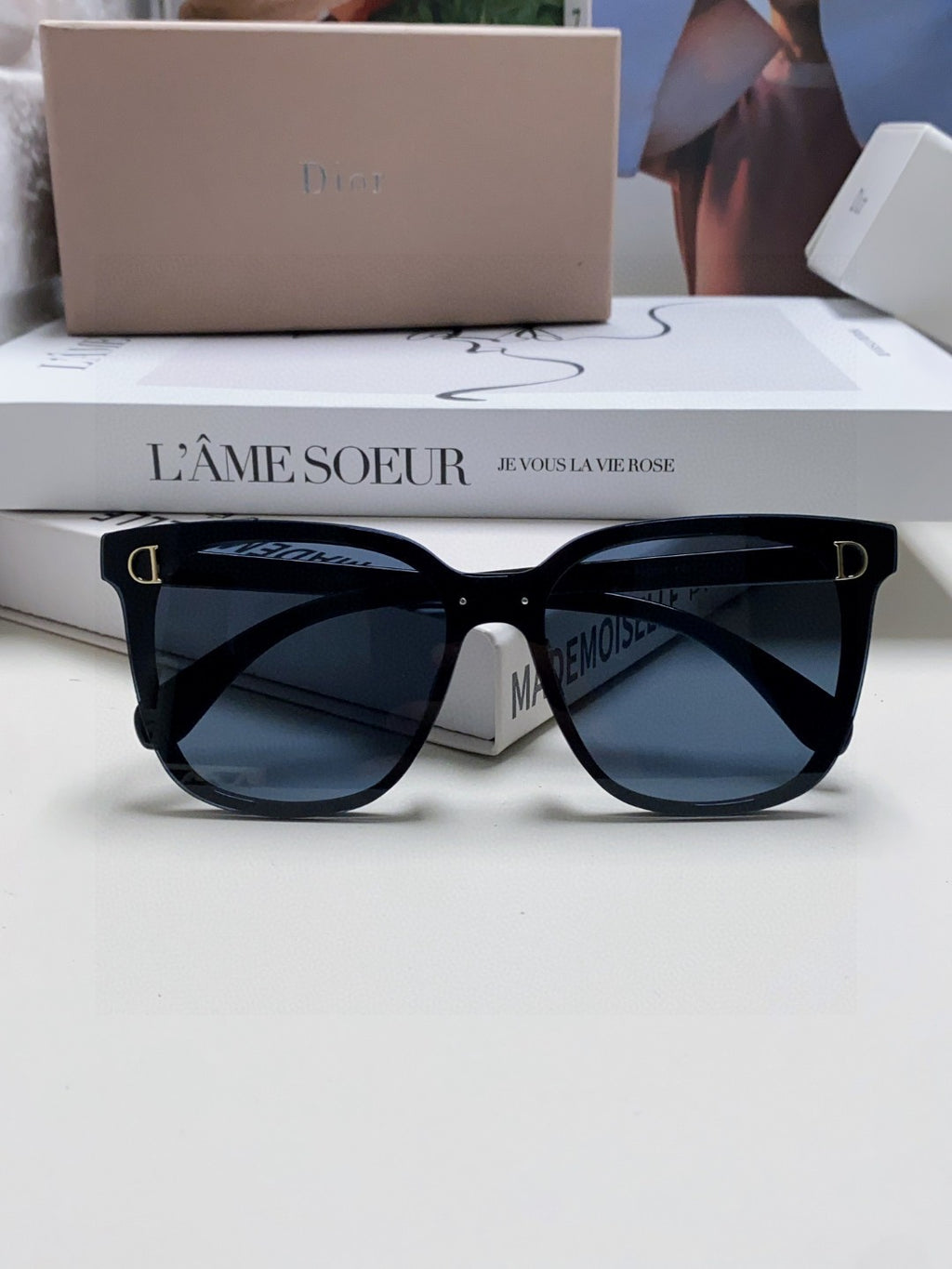 Dior Polarized Fashion Blue Lens Sunglasses for Men & Women - 382395 - detail image 6