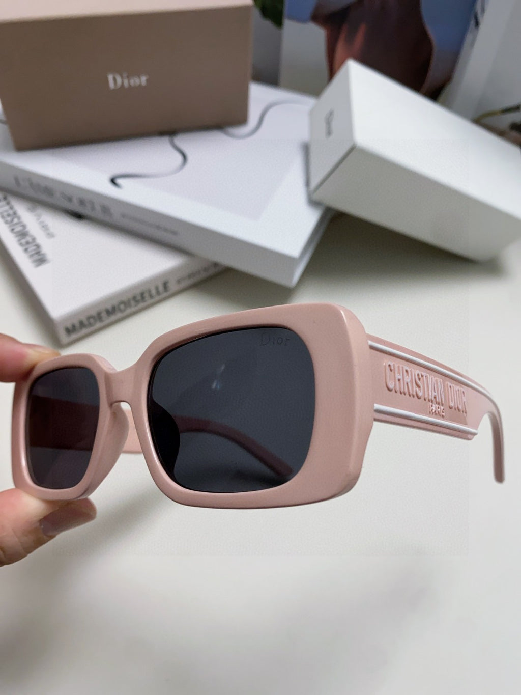 Dior Square Blue Lens Sunglasses for Men & Women - 382396 - detail image 5