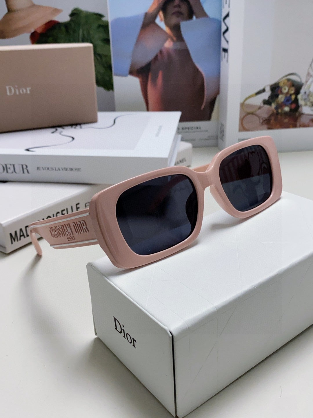 Dior Square Blue Lens Sunglasses for Men & Women - 382396 - detail image 7