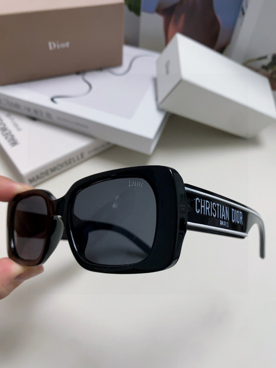 Dior Square Brown Lens Sunglasses for Men & Women - 382398 - detail image 4