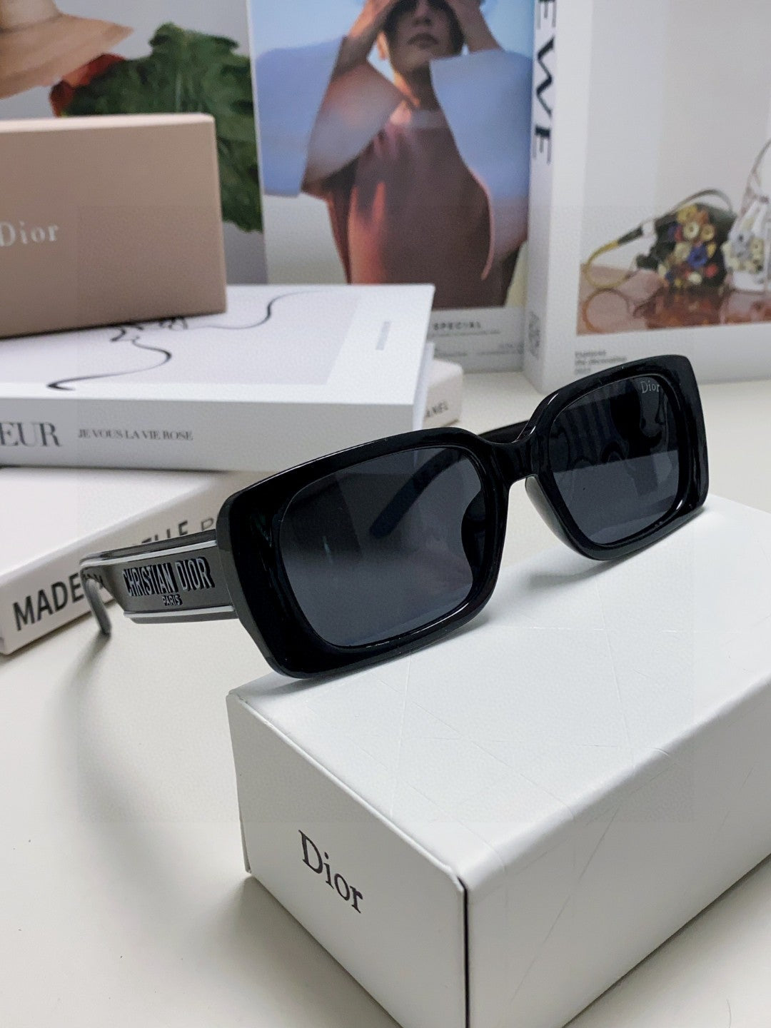 Dior Square Brown Lens Sunglasses for Men & Women - 382398 - detail image 6