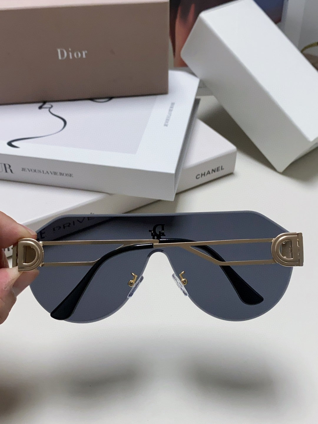 Dior Aviator Blue Lens Sunglasses for Men & Women - detail image 4