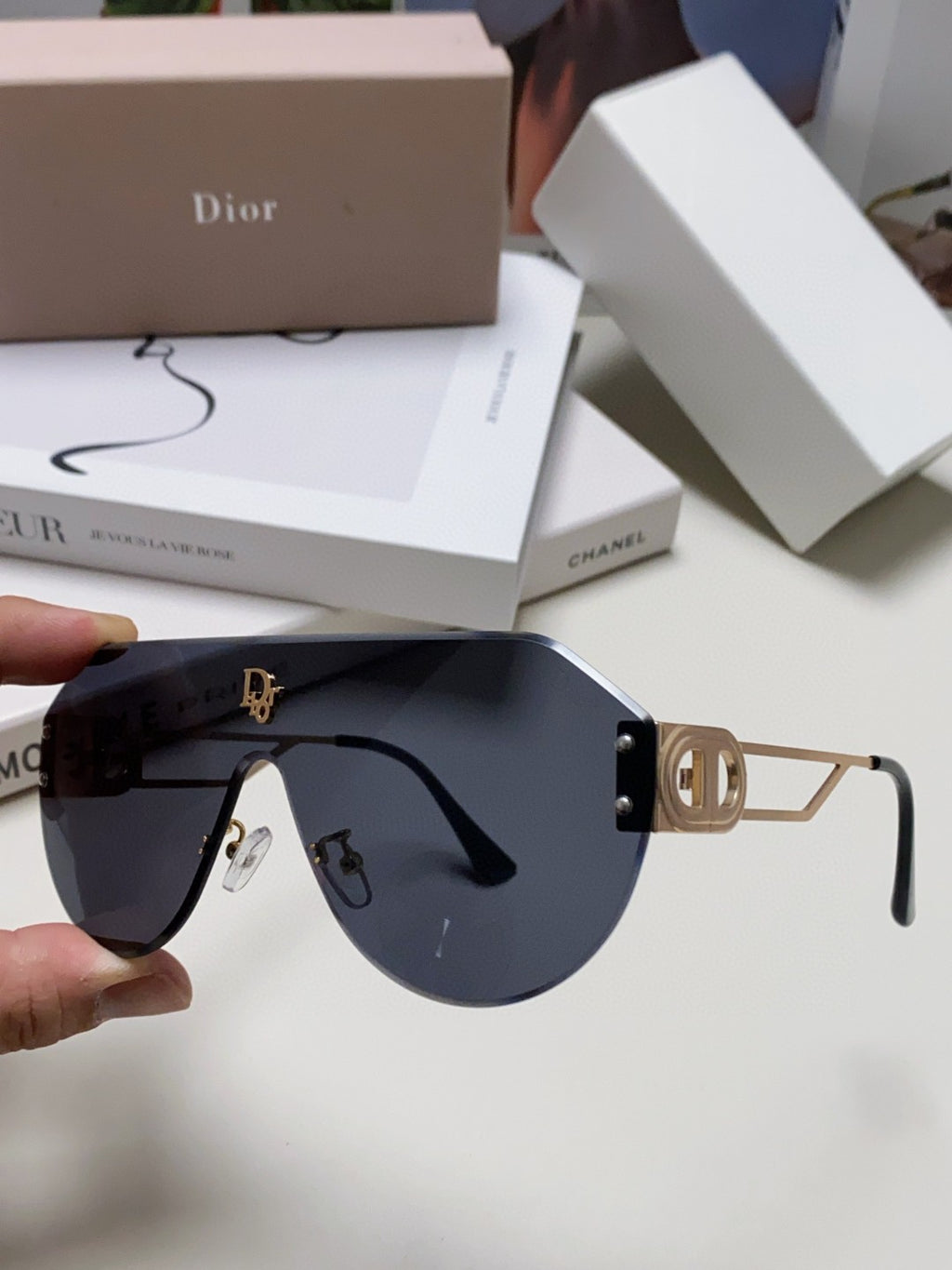 Dior Aviator Blue Lens Sunglasses for Men & Women - detail image 5