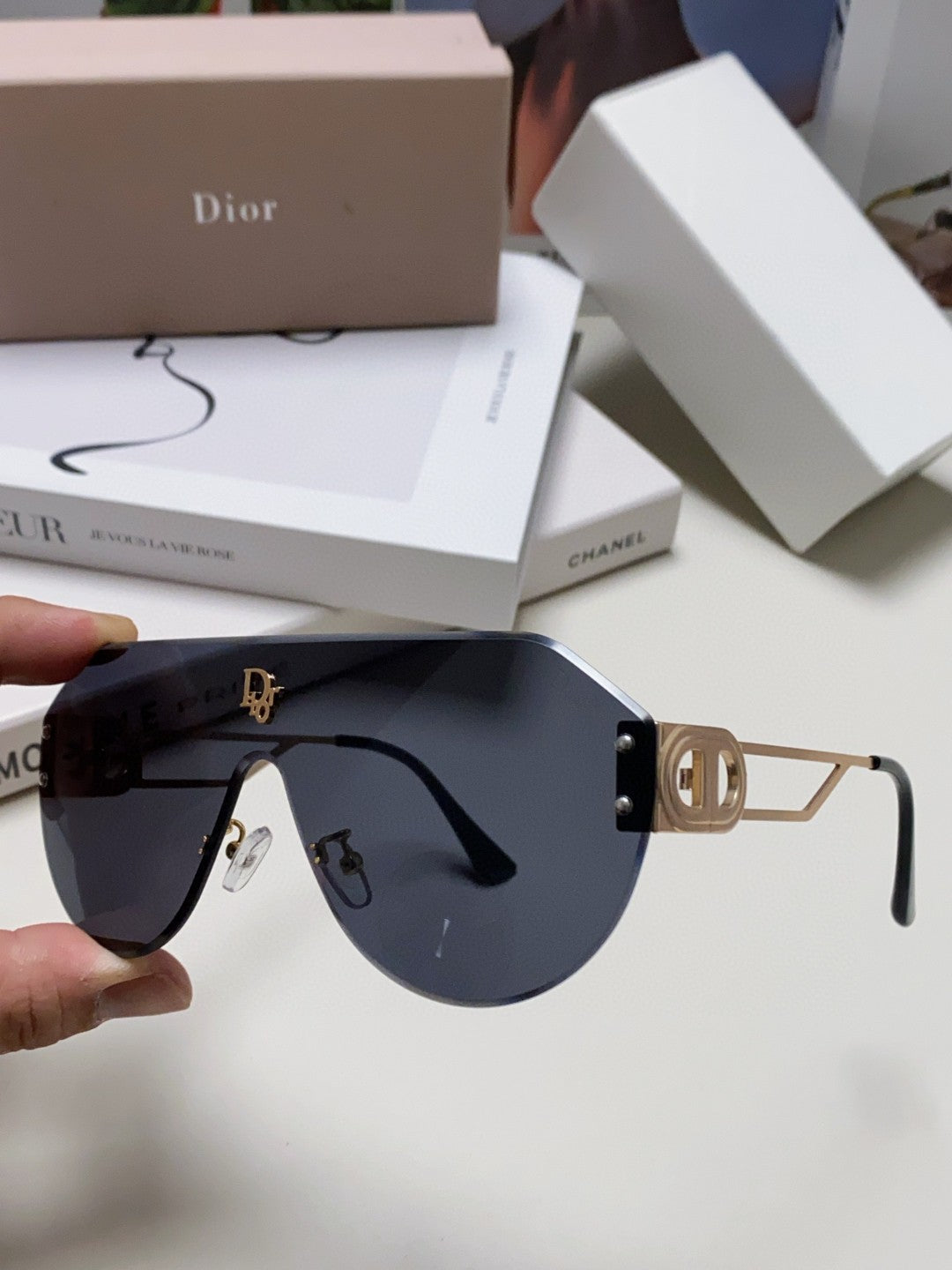 Dior Aviator Blue Lens Sunglasses for Men & Women - detail image 5