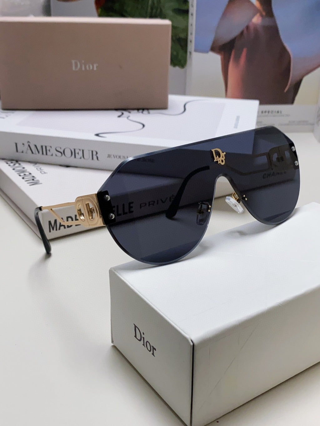 Dior Aviator Blue Lens Sunglasses for Men & Women - detail image 7
