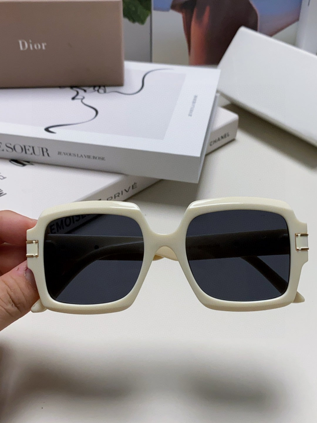 Dior Square Silver Lens Sunglasses for Men & Women - 382399 - detail image 2