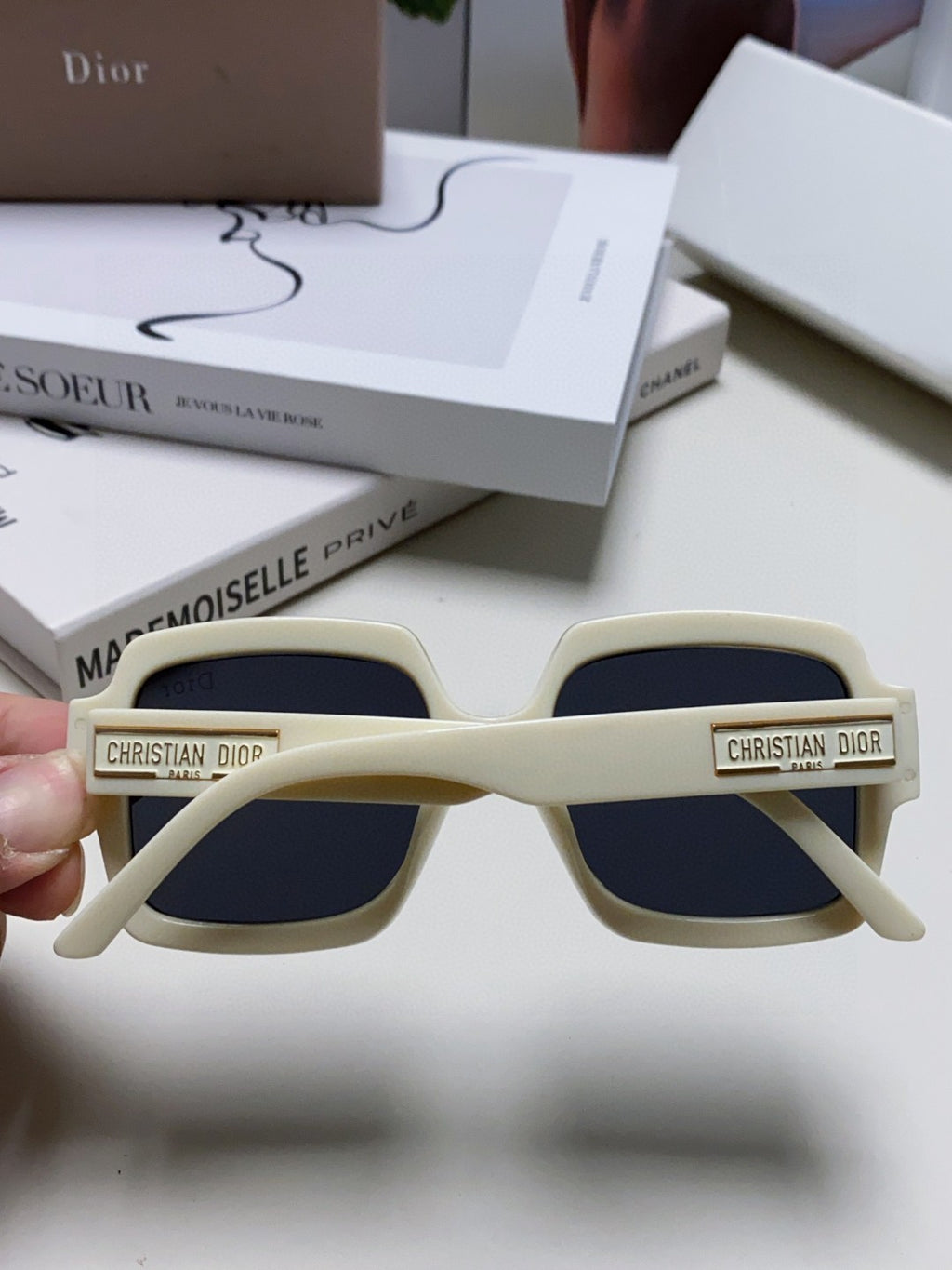 Dior Square Silver Lens Sunglasses for Men & Women - 382399 - detail image 3