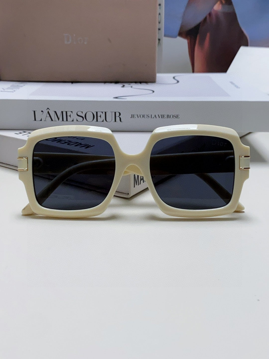 Dior Square Silver Lens Sunglasses for Men & Women - 382399 - detail image 5