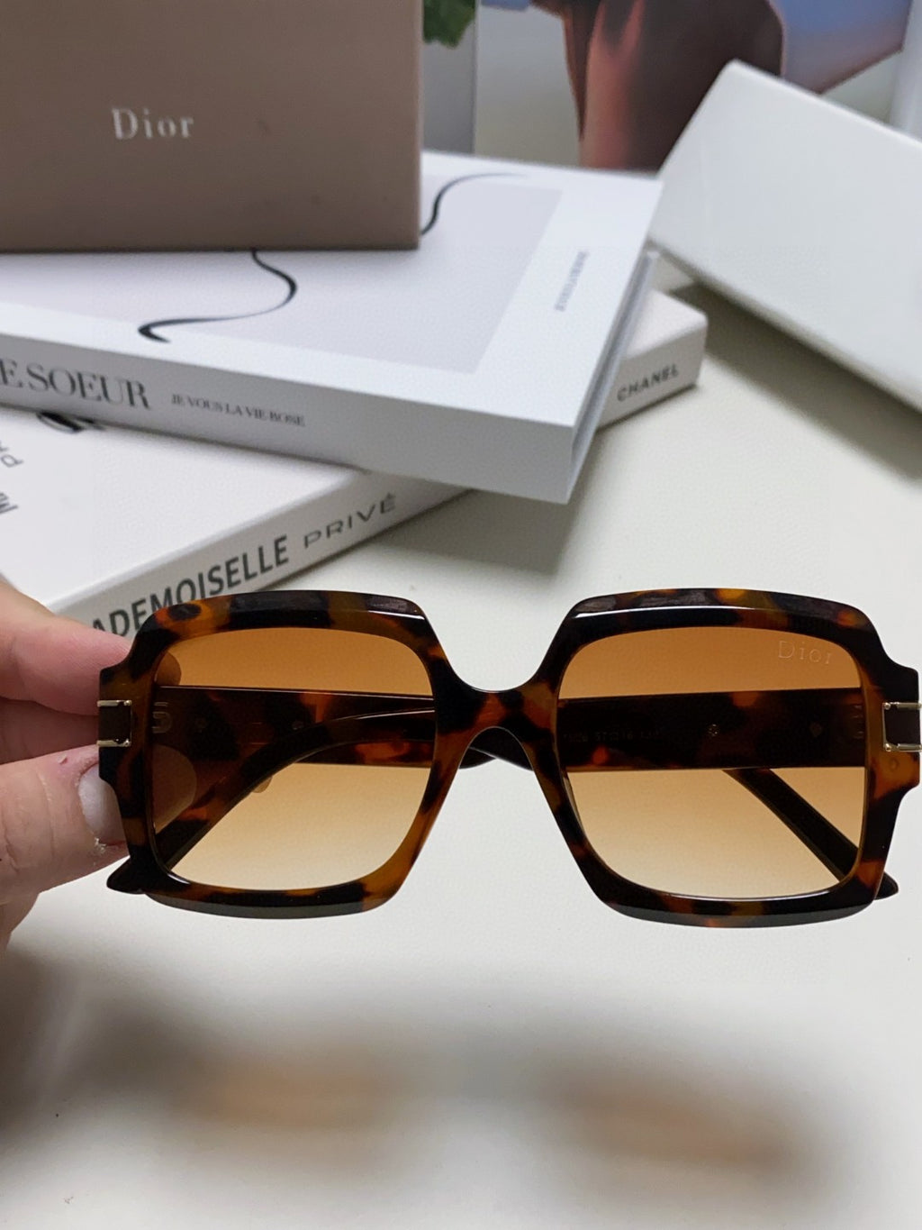 Dior Square Brown Lens Sunglasses for Men & Women - 382400 - detail image 3