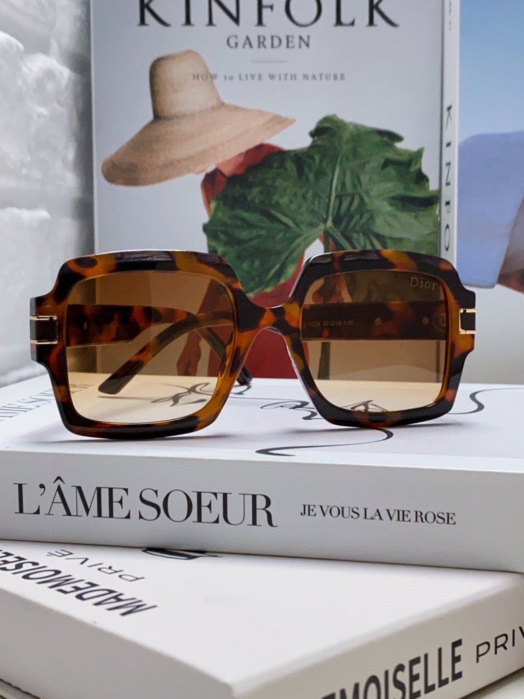 Dior Square Brown Lens Sunglasses for Men & Women - 382400