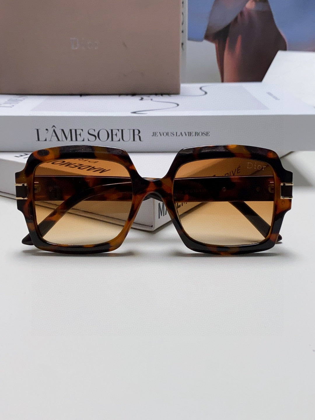 Dior Square Brown Lens Sunglasses for Men & Women - 382400 - detail image 6