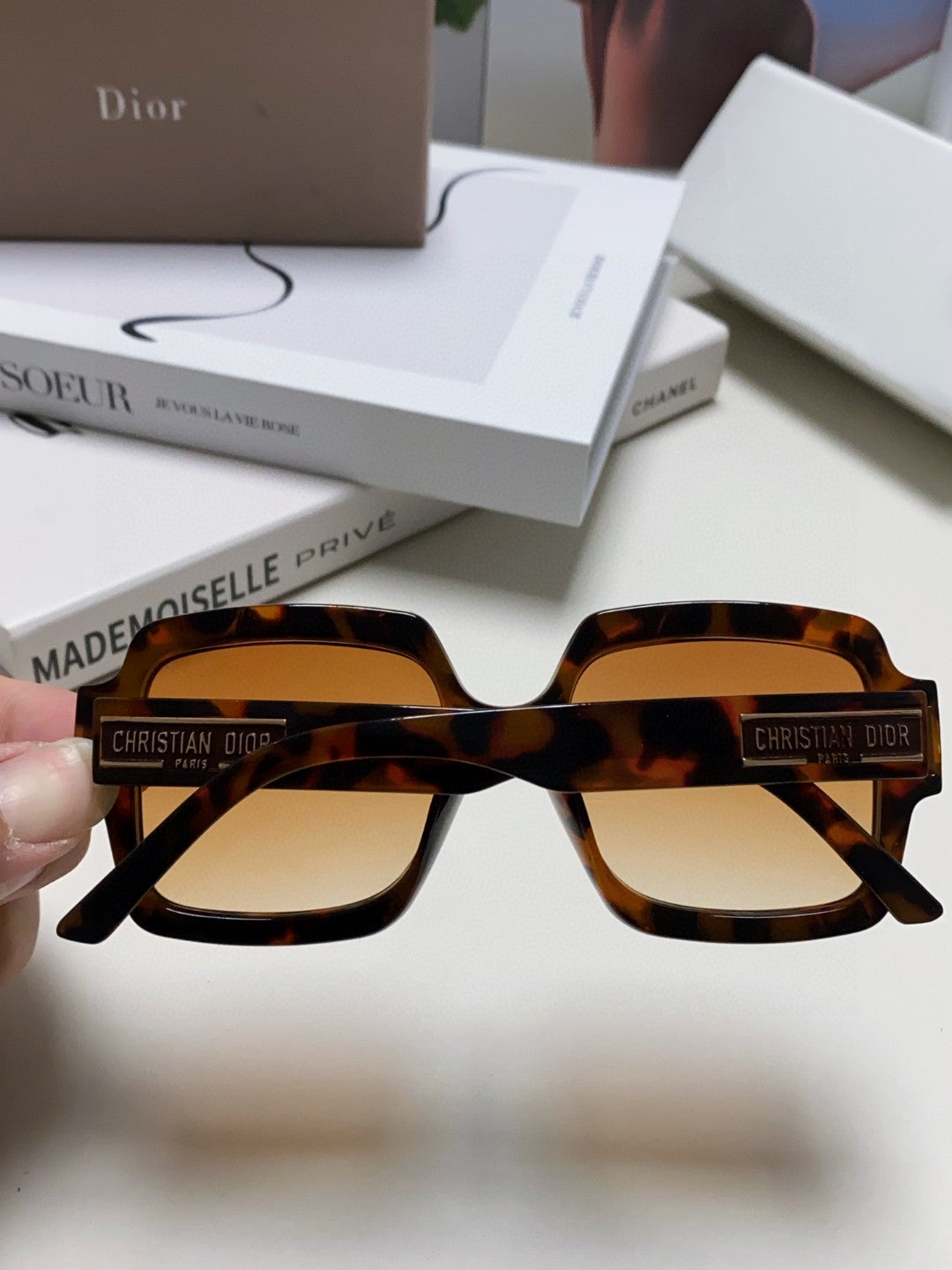 Dior Square Brown Lens Sunglasses for Men & Women - 382400 - detail image 4