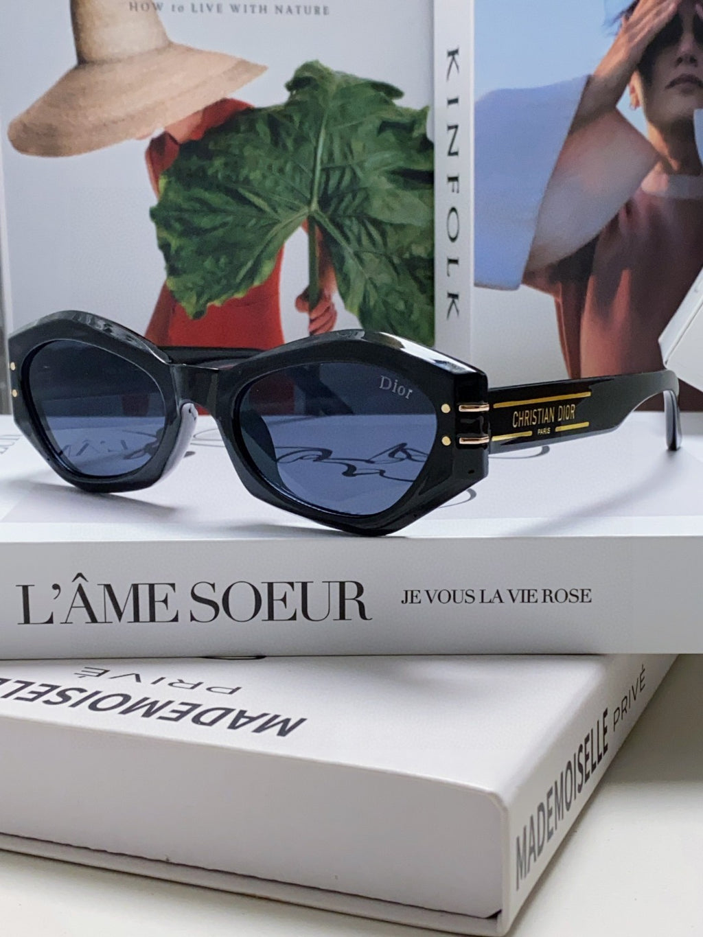 Dior Fashion Black Lens Sunglasses for Men & Women - 382404 - detail image 2