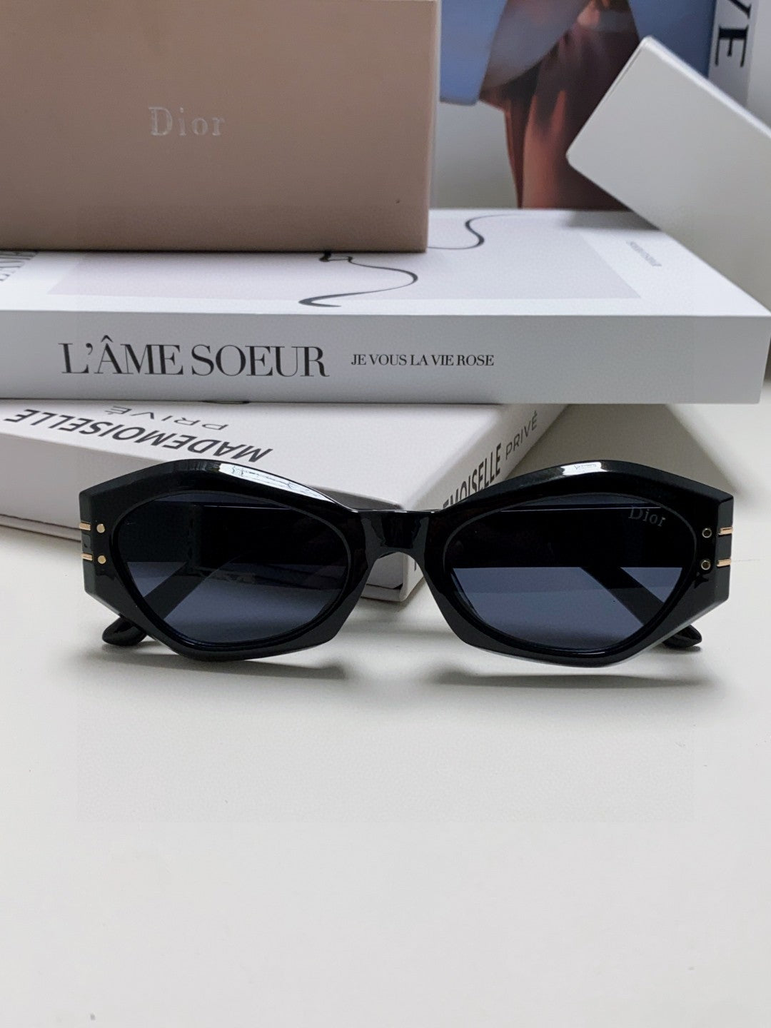 Dior Fashion Black Lens Sunglasses for Men & Women - 382404 - detail image 8