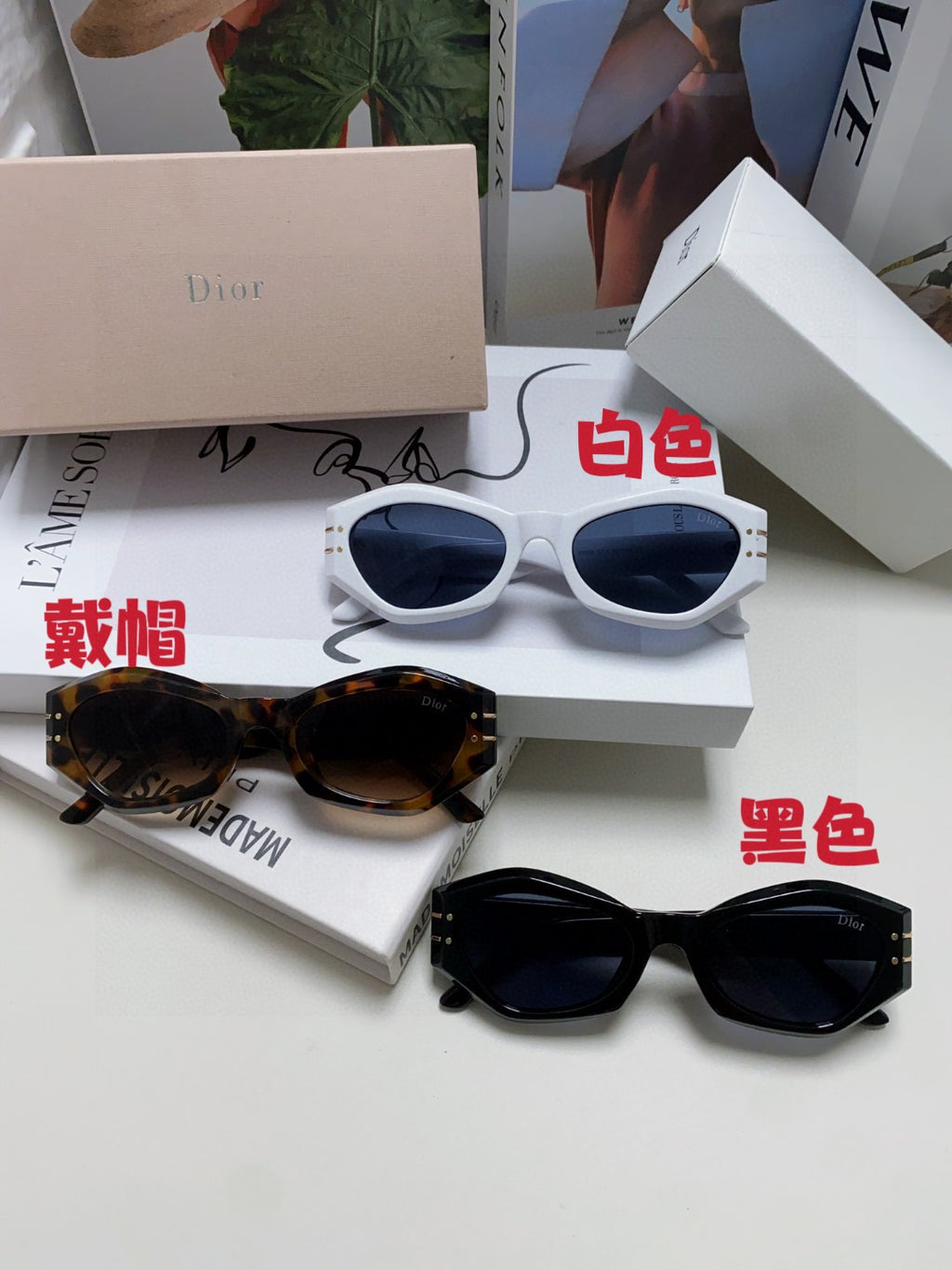 Dior Fashion Black Lens Sunglasses for Men & Women - 382404 - detail image 11