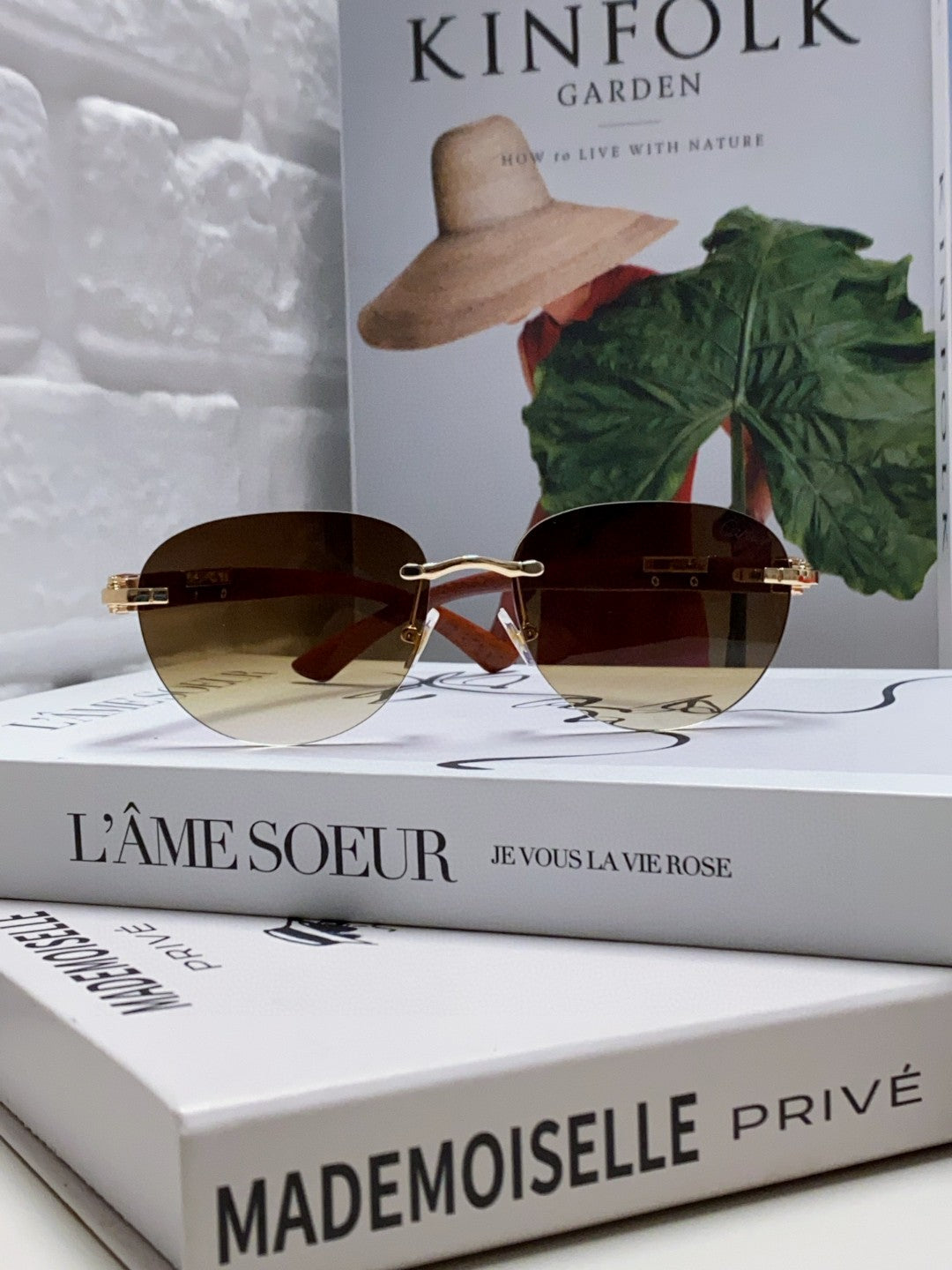 Cartier Lightweight Rimless Gray Lens Sunglasses for Men & Women - 382811