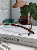 Cartier Lightweight Rimless Silver Lens Sunglasses for Men & Women - 382804