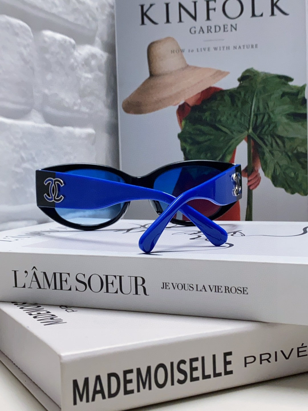 Chanel Oval Blue Lens Sunglasses for Men & Women - 867097 - detail image 2