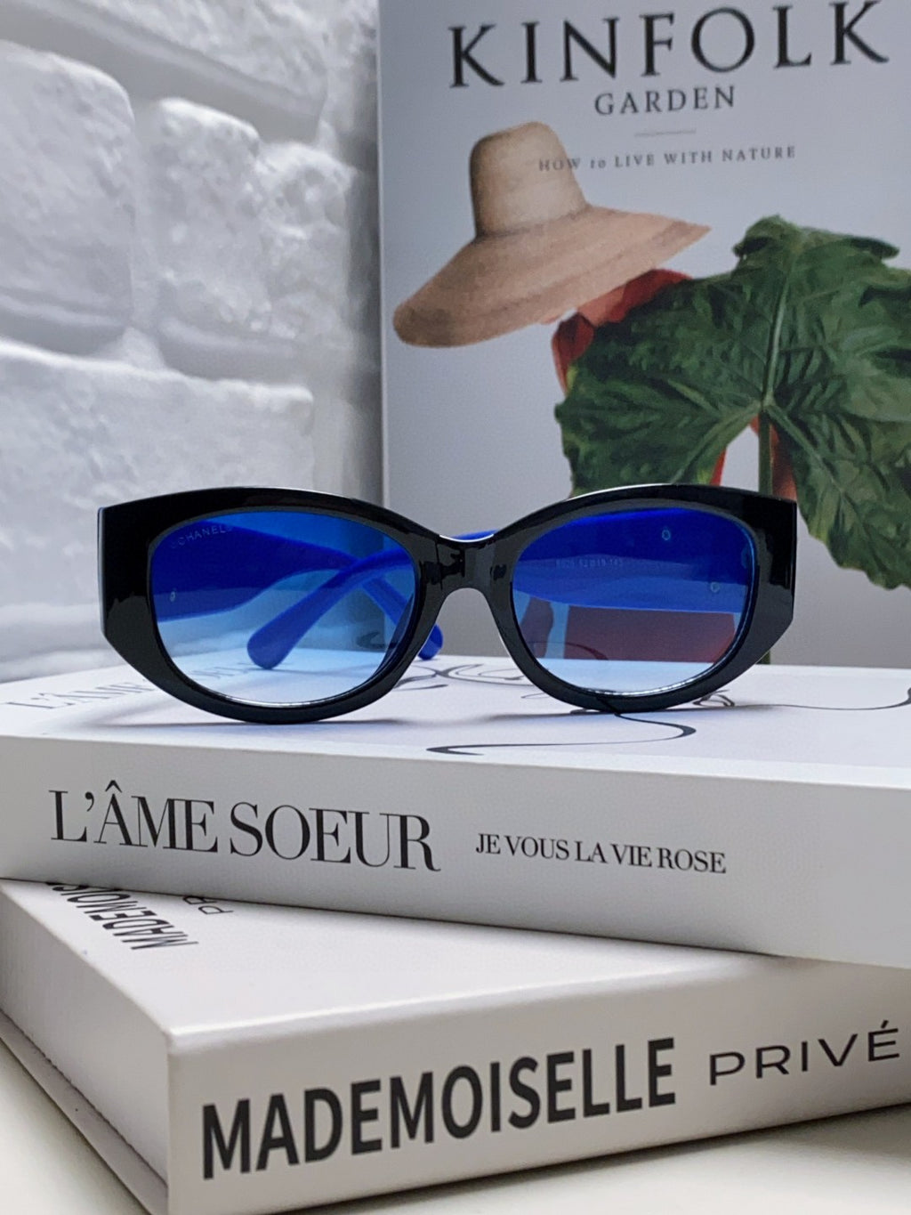 Chanel Oval Blue Lens Sunglasses for Men & Women - 867097