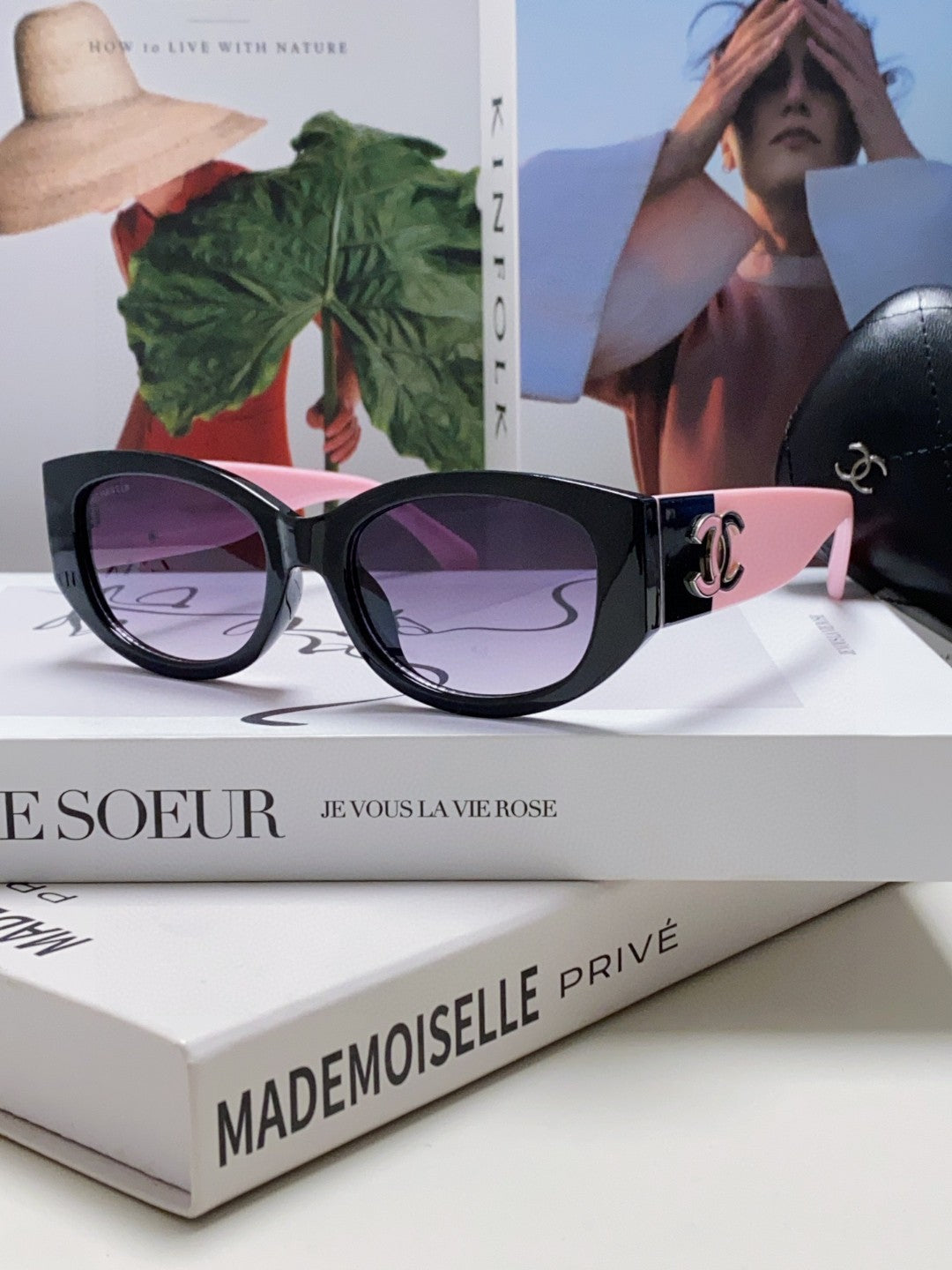 Chanel Oval Gray Lens Sunglasses for Men & Women - 382157 - detail image 2
