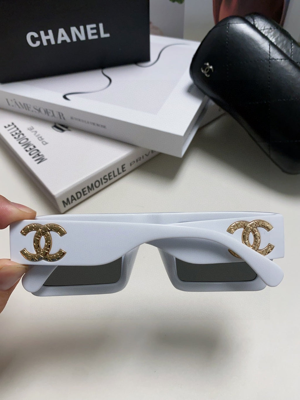 Chanel Square Gray Lens Sunglasses for Men & Women - 382159 - detail image 3