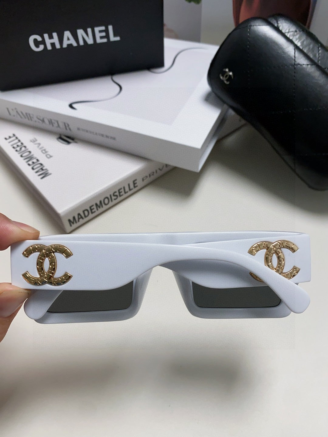 Chanel Square Gray Lens Sunglasses for Men & Women - 382159 - detail image 3