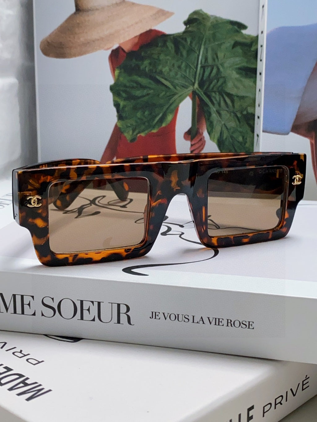 Chanel Square Brown Lens Sunglasses for Men & Women - 382160