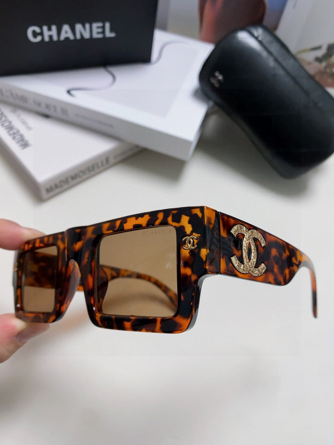 Chanel Square Brown Lens Sunglasses for Men & Women - 382160 - detail image 5