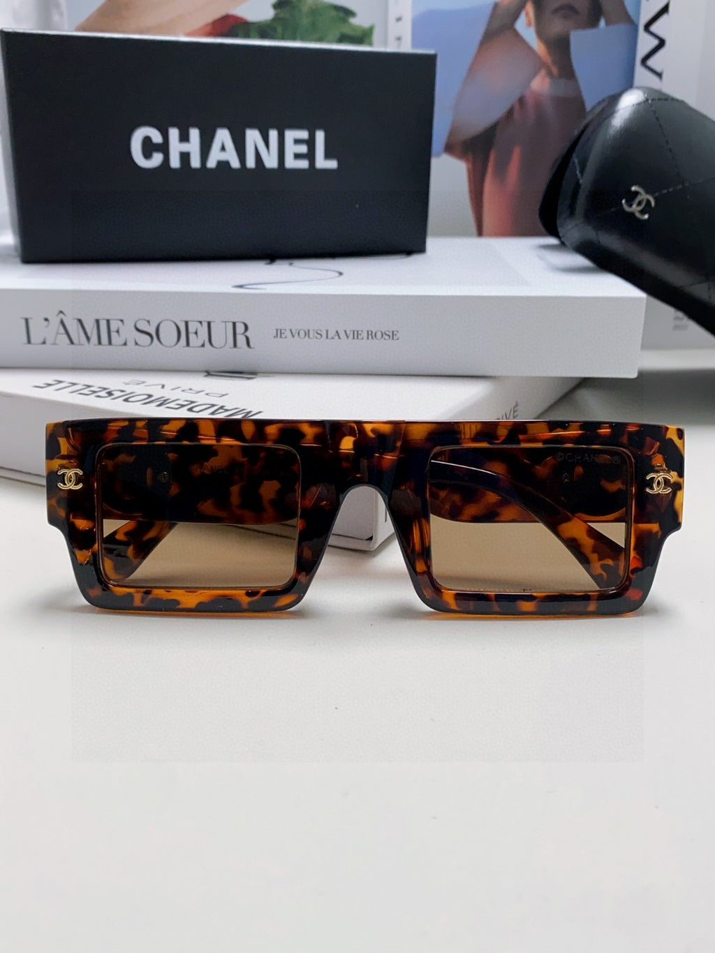 Chanel Square Brown Lens Sunglasses for Men & Women - 382160 - detail image 6