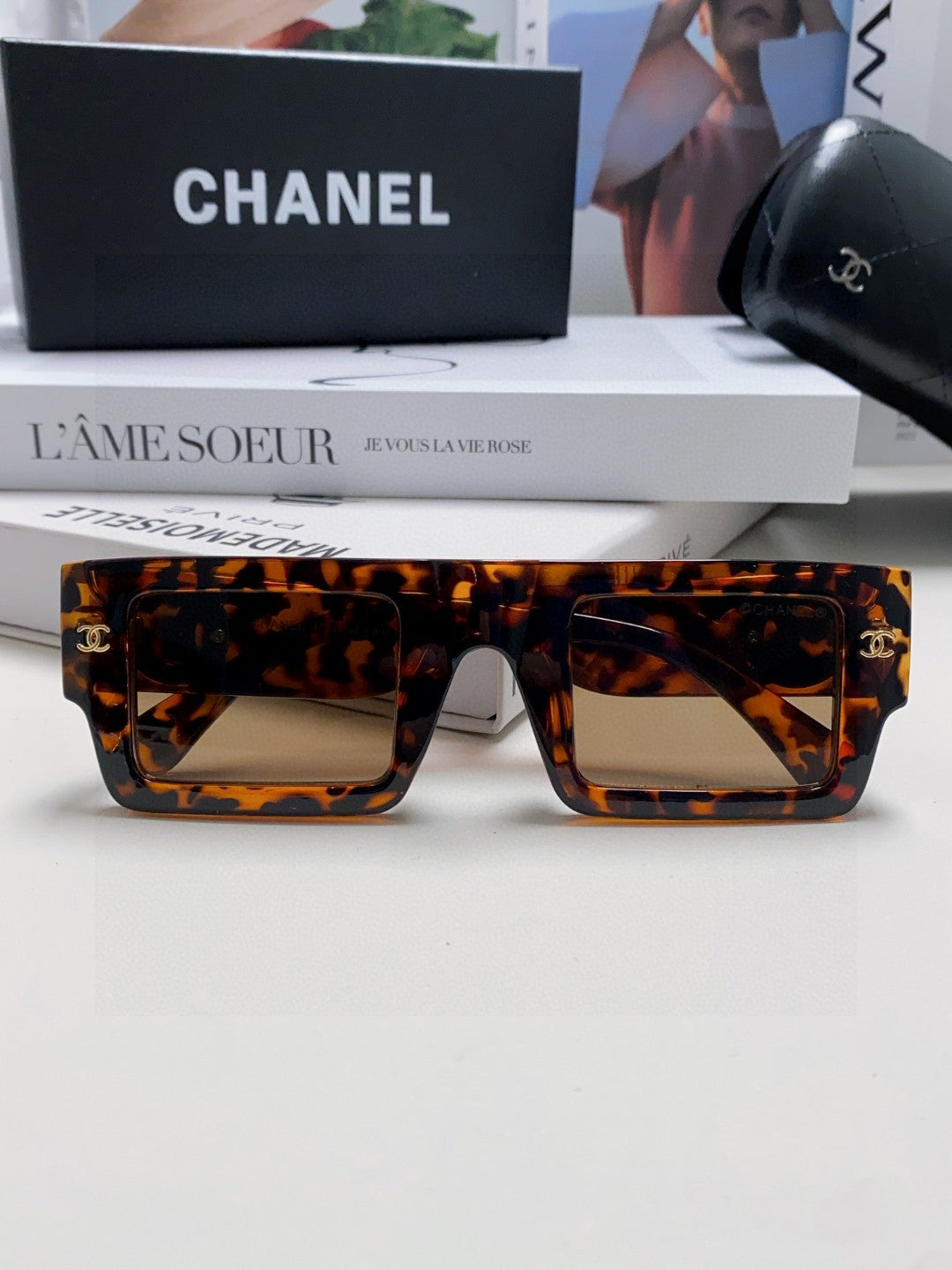 Chanel Square Brown Lens Sunglasses for Men & Women - 382160 - detail image 6