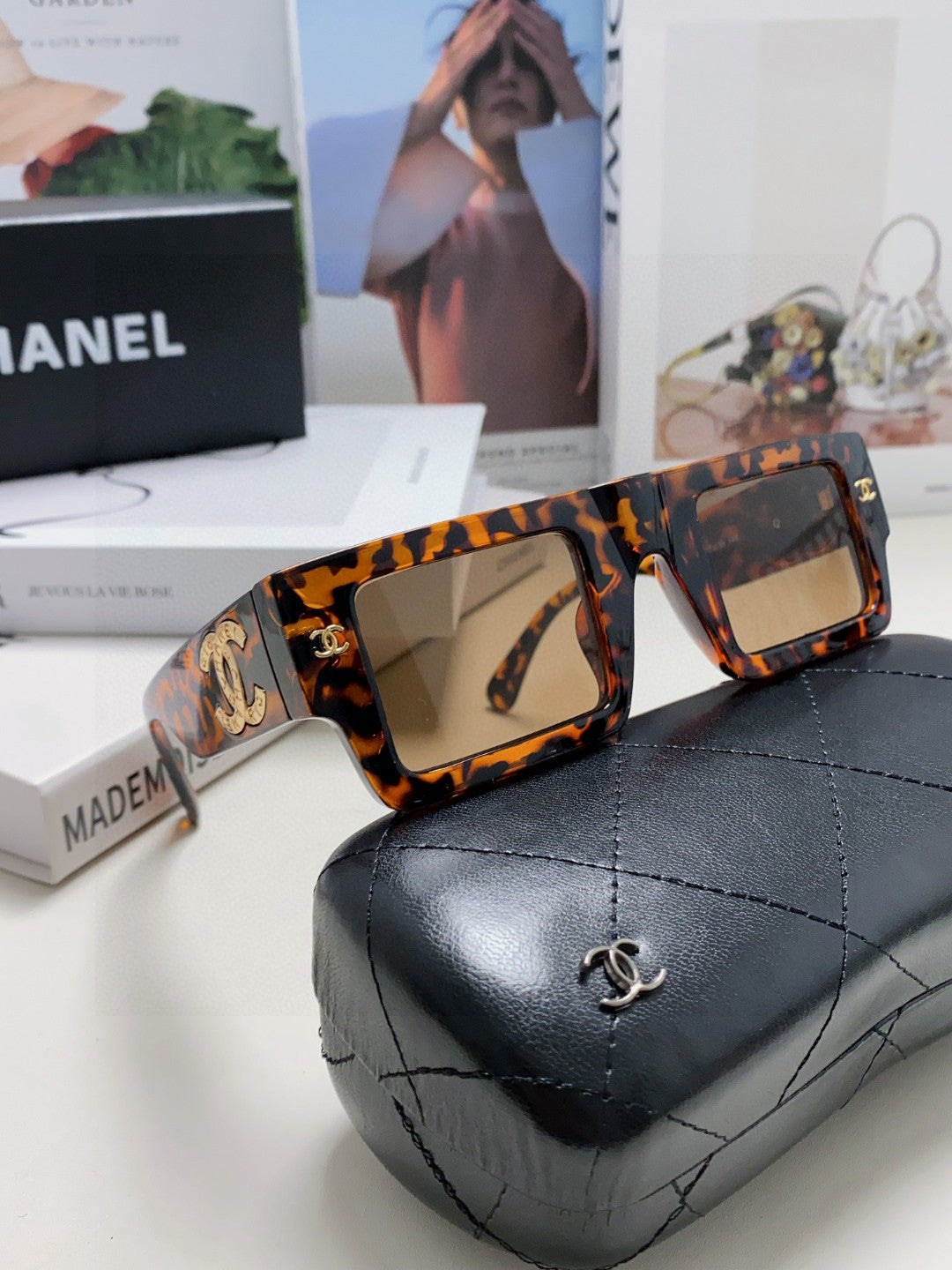 Chanel Square Brown Lens Sunglasses for Men & Women - 382160 - detail image 7