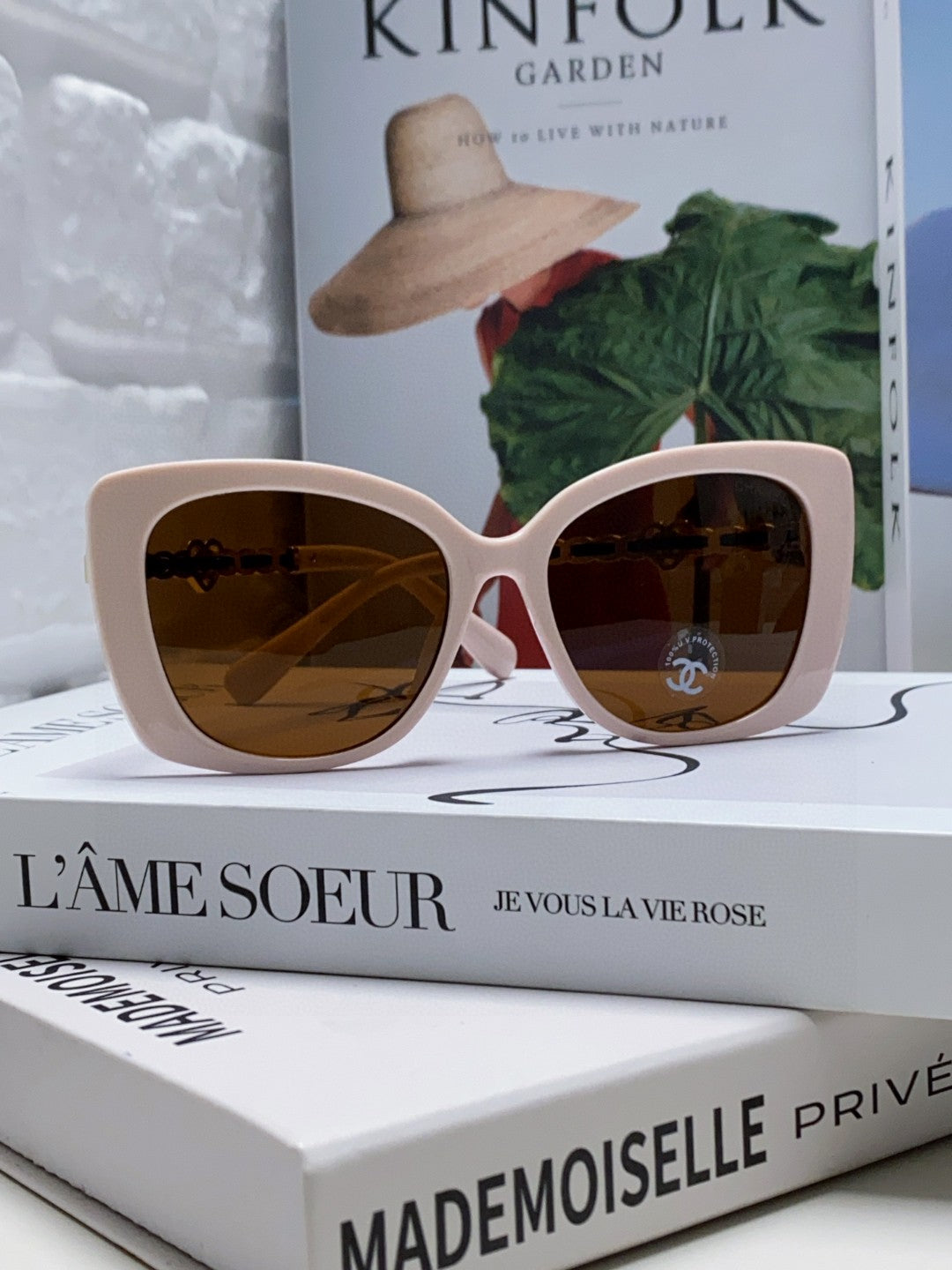 Chanel Metal Cat-Eye Brown Lens Sunglasses for Women - 382163