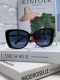 Chanel Metal Cat-Eye Blue Lens Sunglasses for Women - 382165