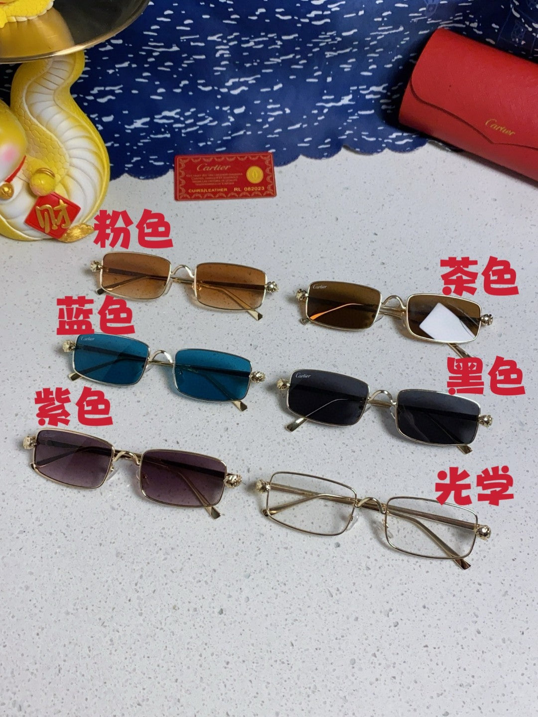 Cartier CT0473S Metal Square Silver Lens Sunglasses for Men & Women - 465918 - detail image 11