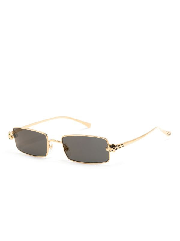 Cartier CT0473S Metal Square Red Lens Sunglasses for Men & Women