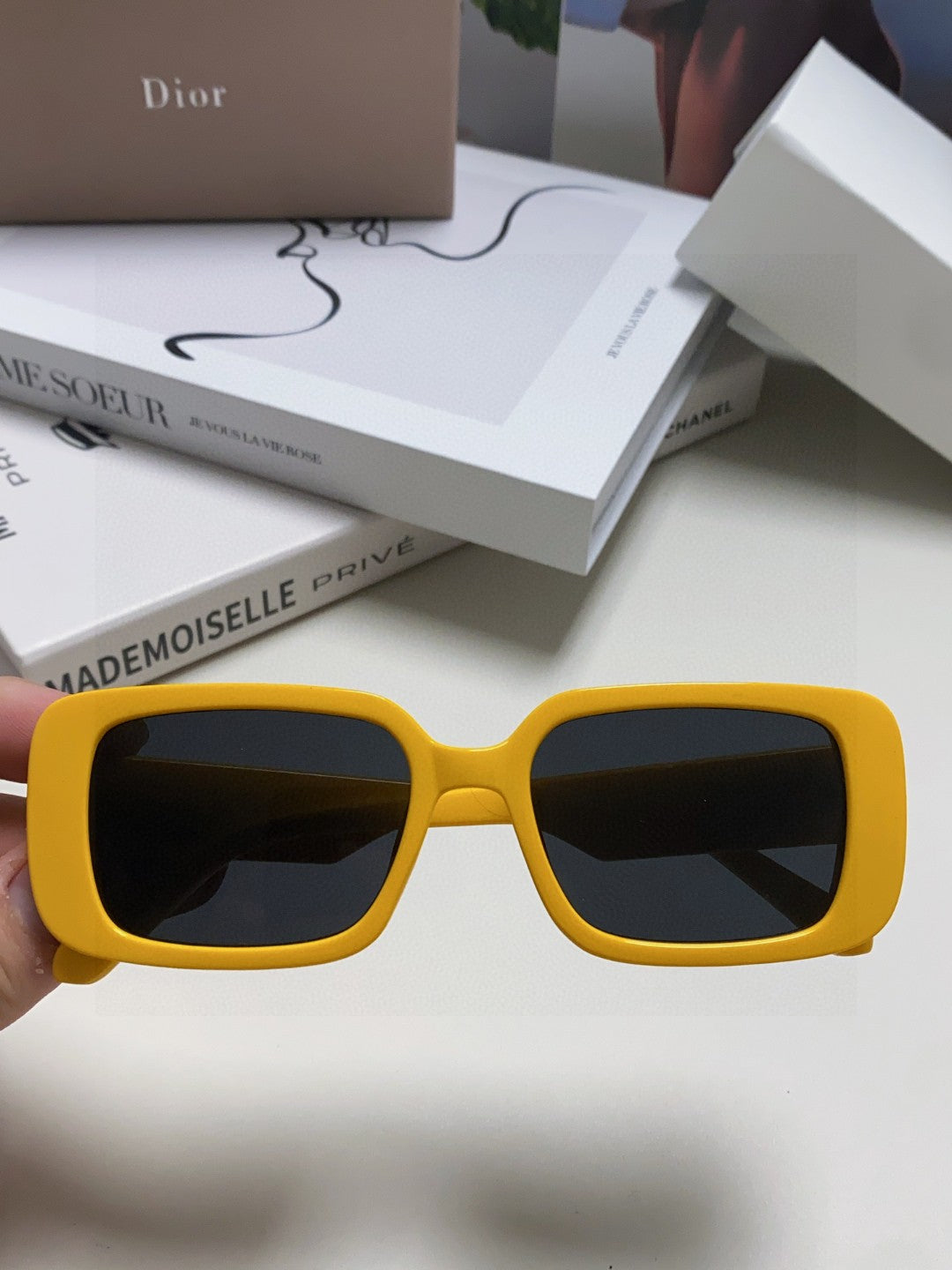 Dior Square Brown Lens Sunglasses for Women - 382439 - detail image 3