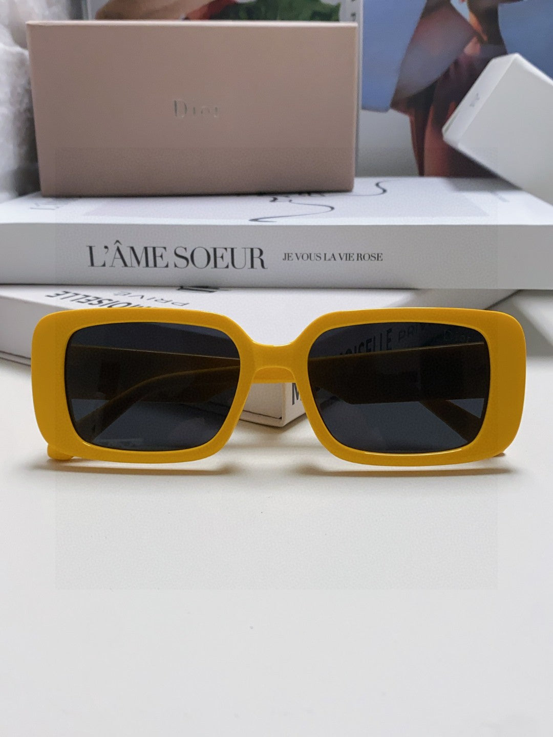 Dior Square Brown Lens Sunglasses for Women - 382439 - detail image 6