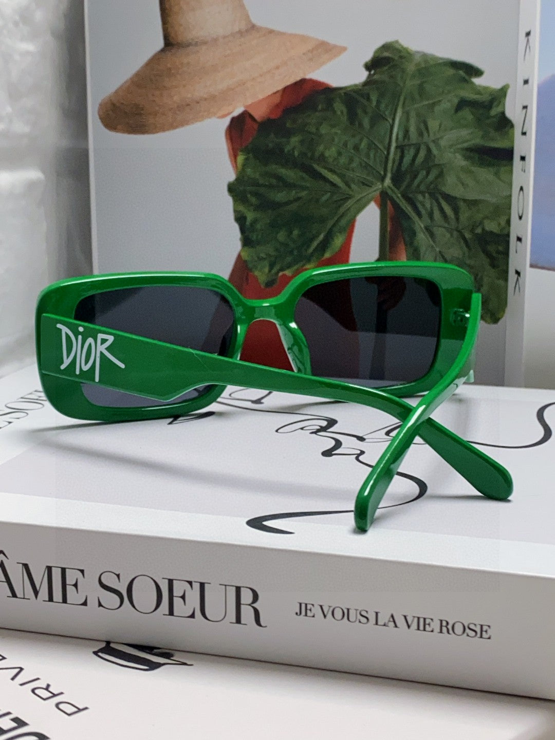 Dior Square Green Lens Sunglasses for Women - 382440 - detail image 2