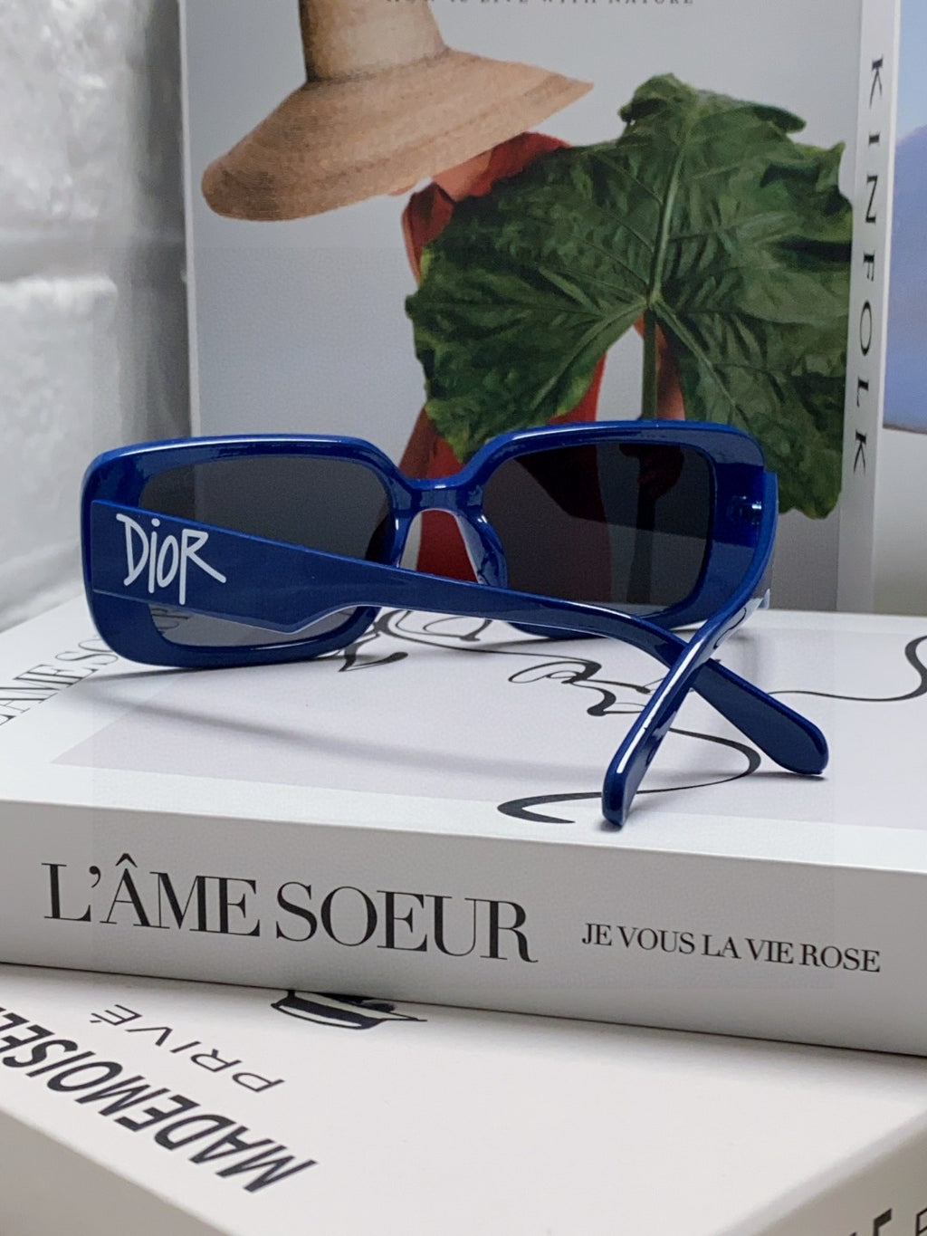 Dior Square Blue Lens Sunglasses for Women - 382441 - detail image 2