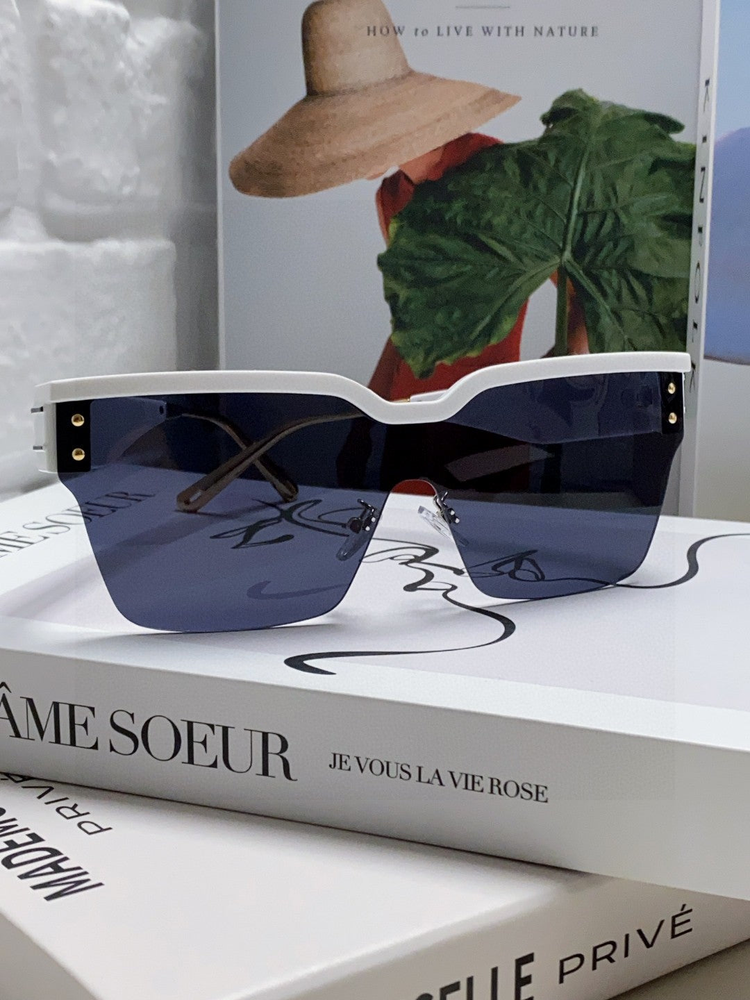 Dior Fashion Black Lens Sunglasses for Men & Women - 382443