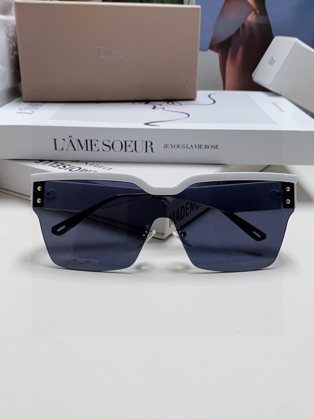 Dior Fashion Black Lens Sunglasses for Men & Women - 382443 - detail image 6