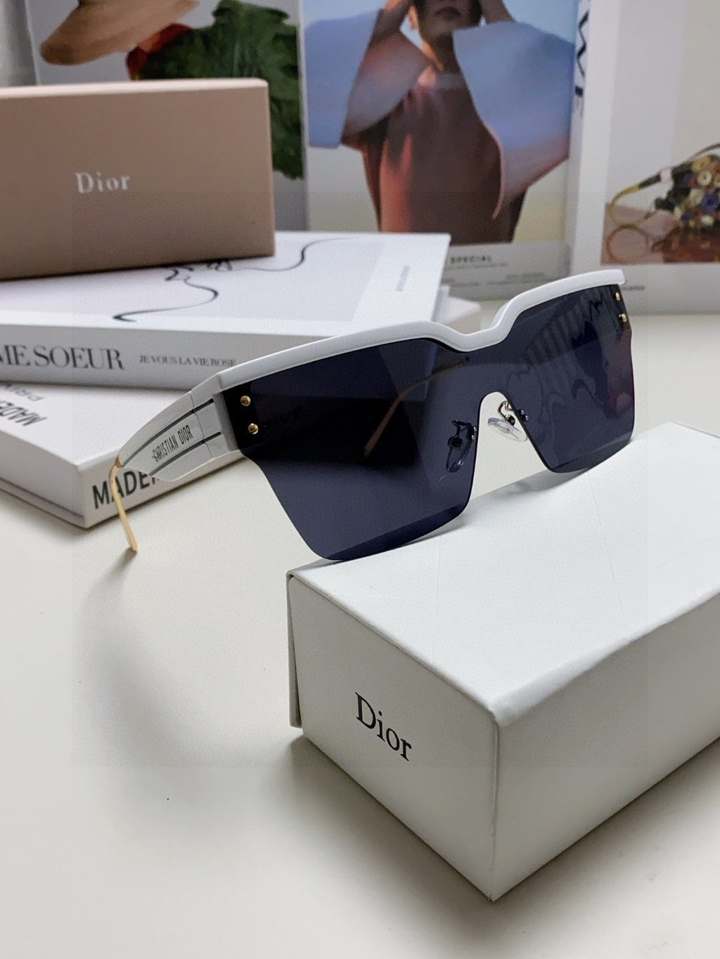 Dior Fashion Black Lens Sunglasses for Men & Women - 382443 - detail image 7