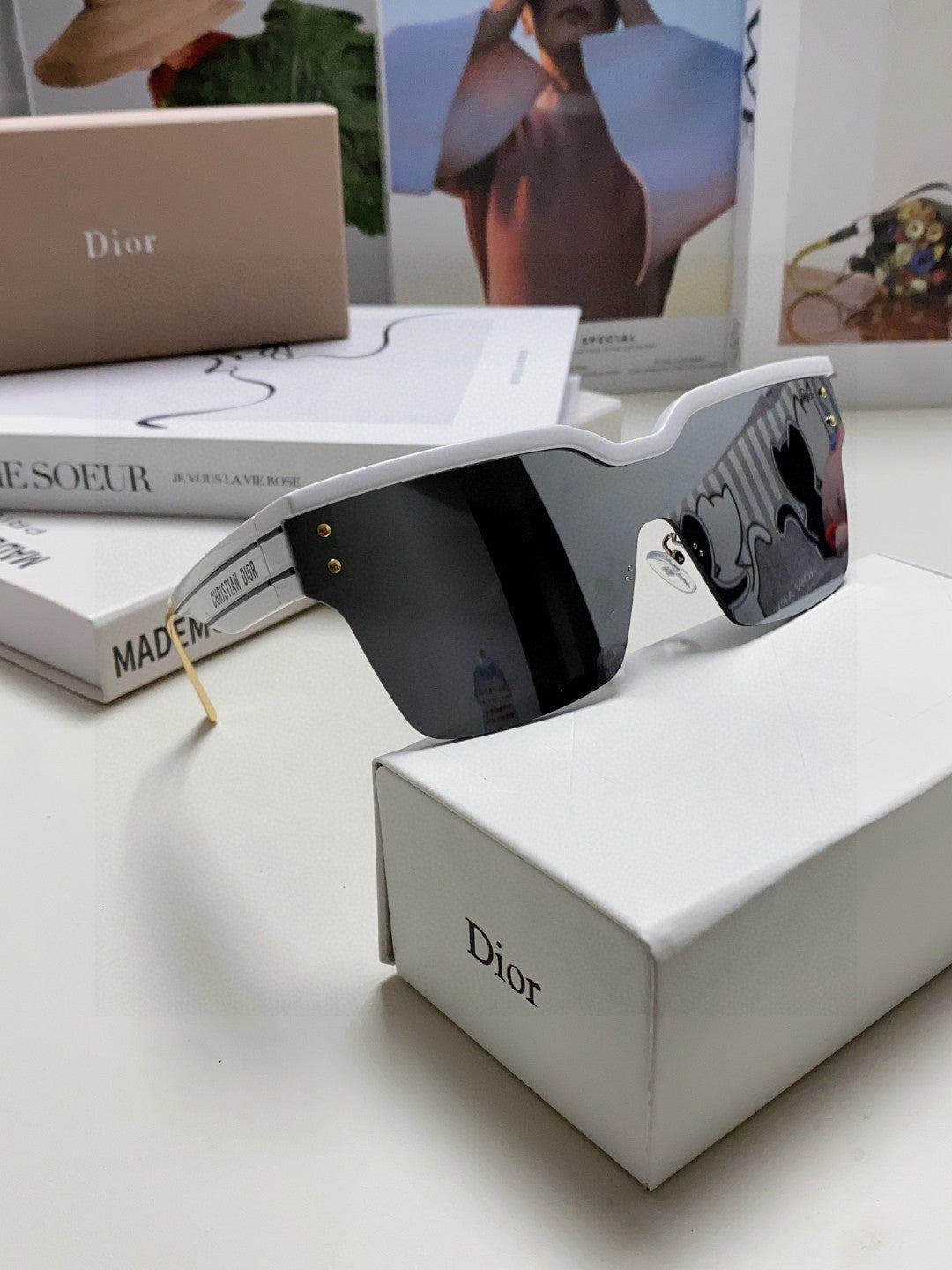 Dior Fashion Gray Lens Sunglasses for Men & Women - 382445 - detail image 7