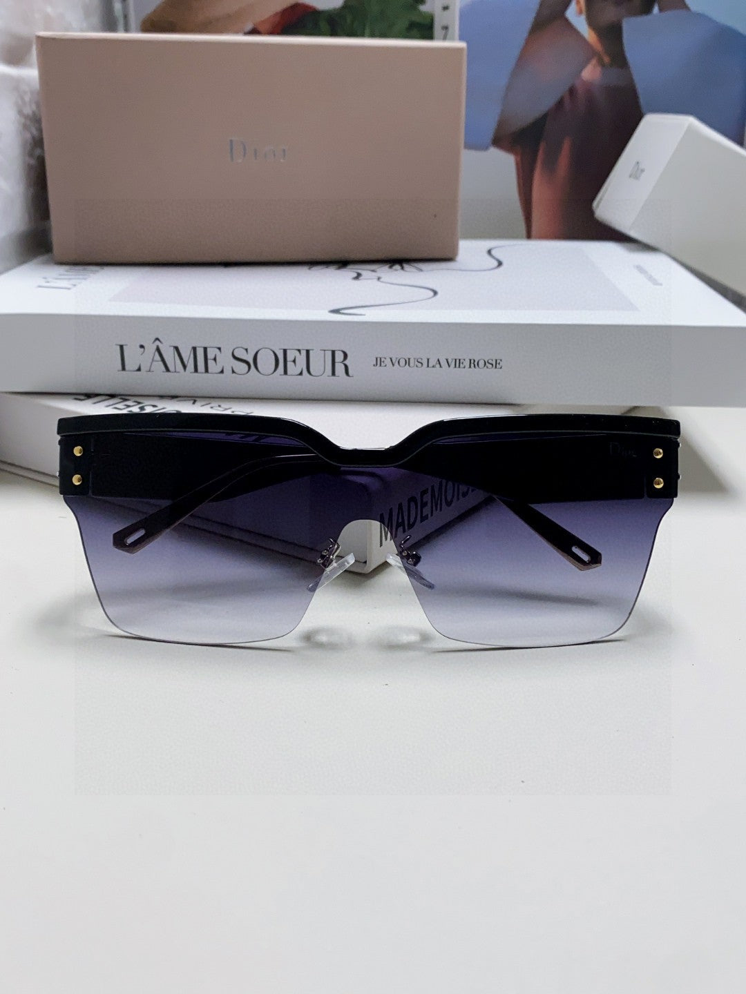 Dior Fashion Black Lens Sunglasses for Men & Women - 382446 - detail image 6