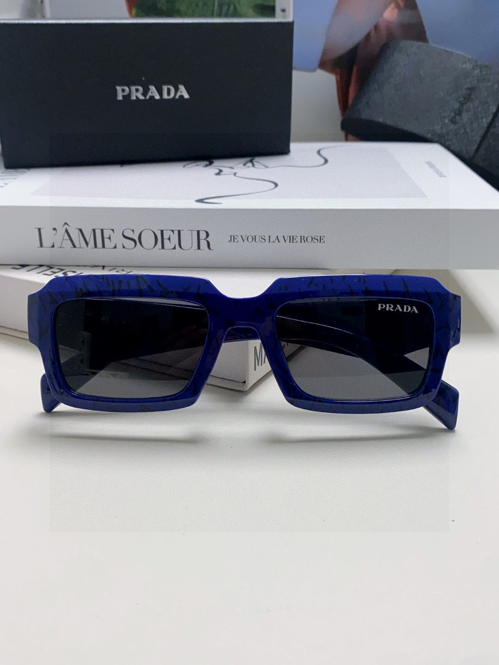 Prada Fashion Blue Lens Sunglasses for Women - 398891 - detail image 6