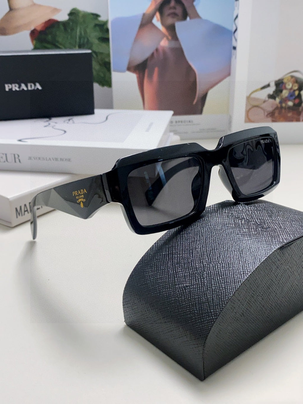Prada Fashion Gray Lens Sunglasses for Women - 398892 - detail image 6