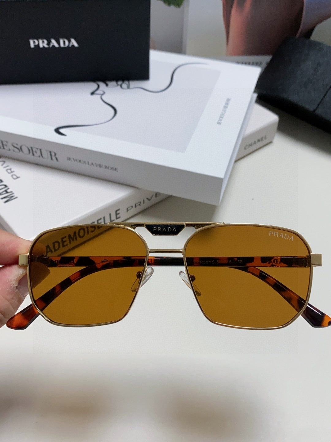 Prada Fashion Brown Lens Sunglasses for Men - 398897 - detail image 5